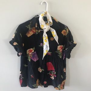 A short sleeve button down